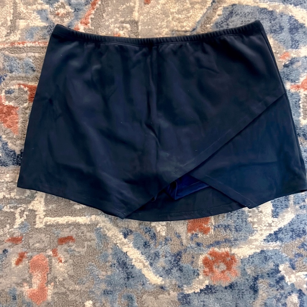 Olivaceous Velour Skort (Skirt with shorts)